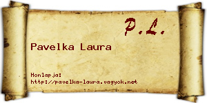 Pavelka Laura névjegykártya
